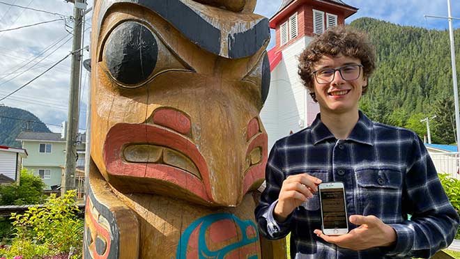 University of BC student and Gitga'at First Nation member Brendan Eshom