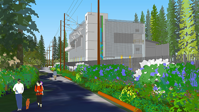Rendering of the new Capilano Substation upgrade