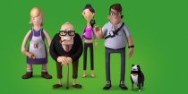 Power pointer characters illustration