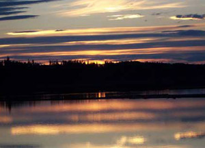 Alexander Mackenzie's Landing at sunset