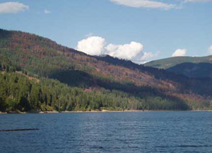 The view of Pend d'Oreille Reservoir
