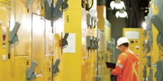 BC Hydro employee working at a facility