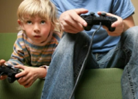 Children playing video games Children playing video games