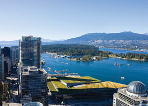 Aerial photograph of Vancouver, British Columbia Aerial photograph of Vancouver, British Columbia