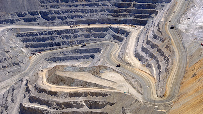Image of an open pit mine