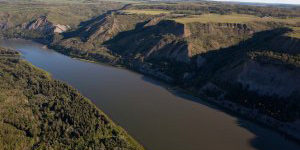 Peace River Valley near Site C