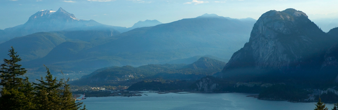 View of Stawamus Chief and Howe-Sound