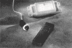 Figure 1: System for dimming lights with handheld infrared controller