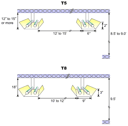 Figure 1: T5 lamps increase options for indirect lighting