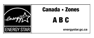Example image of ENERGY STAR zones label