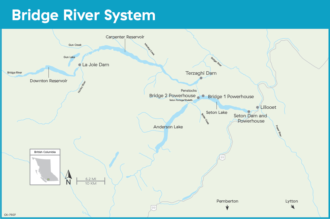 Bridge River System Map