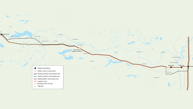 Phase 1 Leading route project map