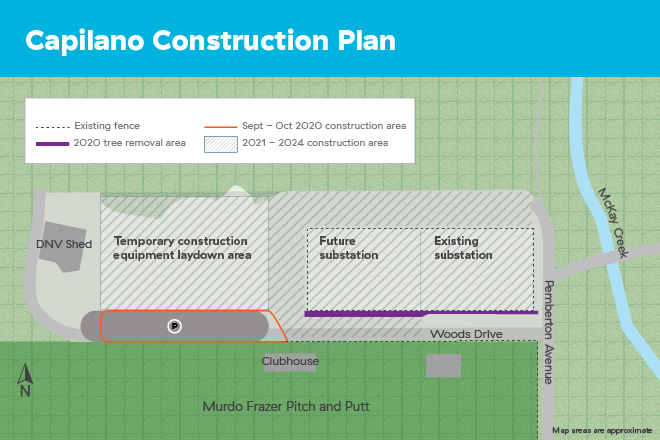 Capilano Substation construction plan Capilano Substation construction plan