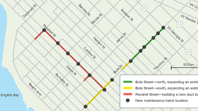 West End Distribution project map