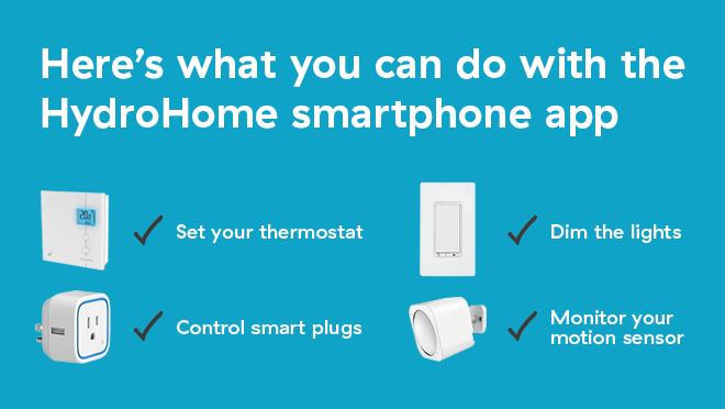 HydroHome - what you can do with the app HydroHome - what you can do with the app