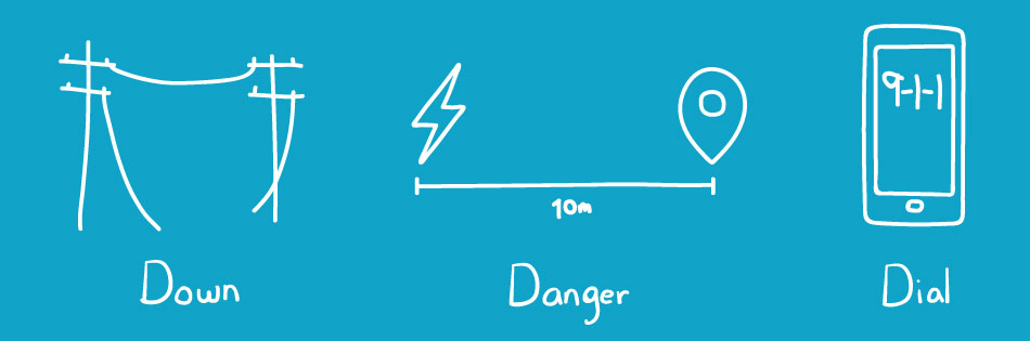 Down. Danger. Dial. Down. Danger. Dial.