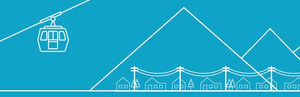 Hope BC gondola and residential Hope BC gondola and residential