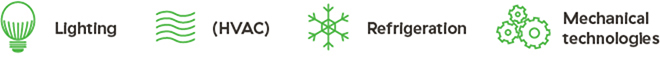 lighting, hvac, refrigeration, mechanical technologies icons lighting, hvac, refrigeration, mechanical technologies icons