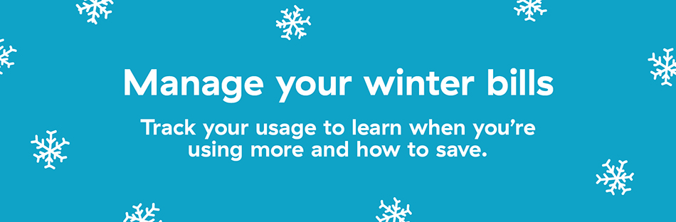 Manage your winter bills graphic