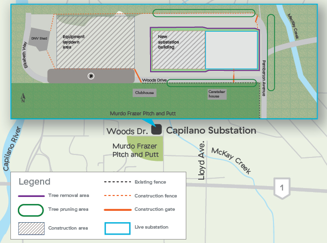 Capilano Substation construction plan Capilano Substation construction plan