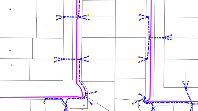 Image showing map of BC Hydro distribution lines Image showing map of BC Hydro distribution lines