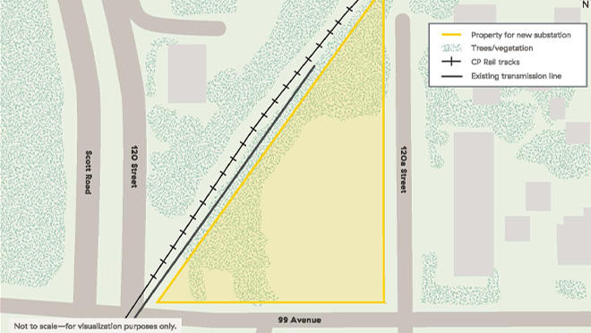 Scott Road Substation project map