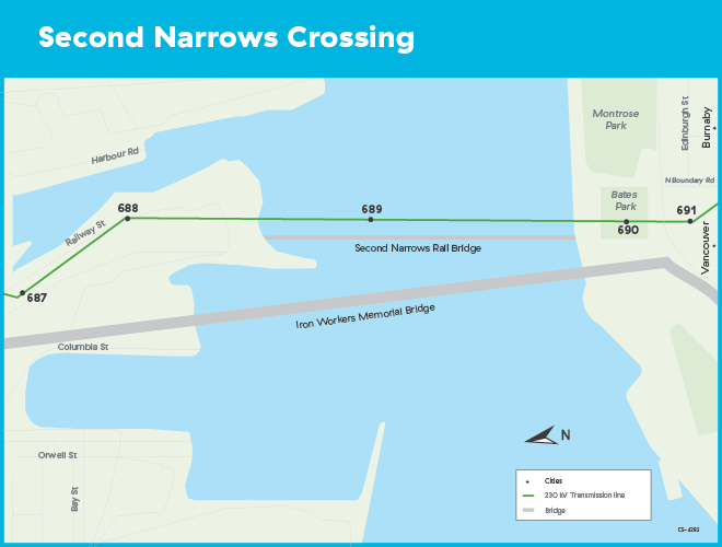 Second Narrows Crossing project map
