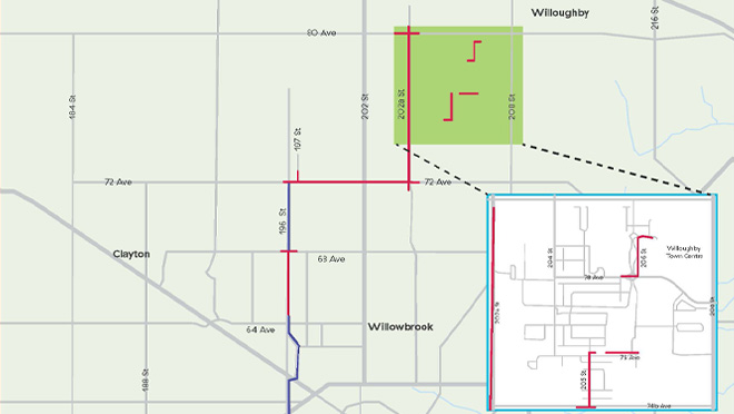Willoughby duct bank project map