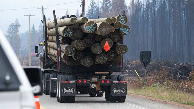 Power poles stored across B.C. for wildfire readiness. Power poles stored across B.C. for wildfire readiness.
