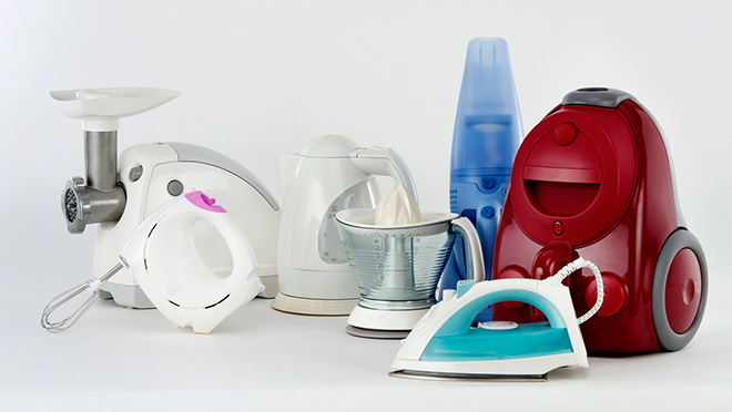 Image of various small appliances Image of various small appliances