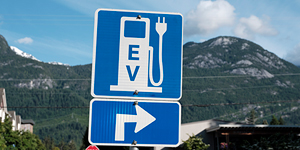 EV charging station sign board