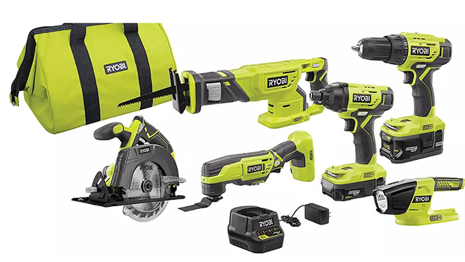 Ryobi power tool set