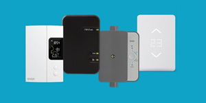 Photo of smart thermostats and switches