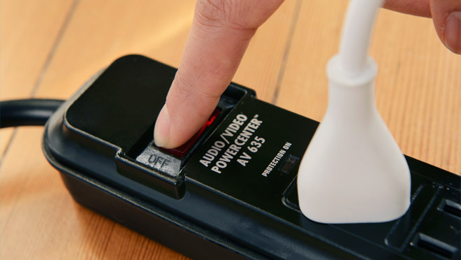 Turn off power bar Turn off power bar