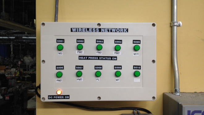 Image of Mustang Survival's power signal panel at the end of day Image of Mustang Survival's power signal panel at the end of day