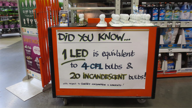 In store led display full width In store led display full width