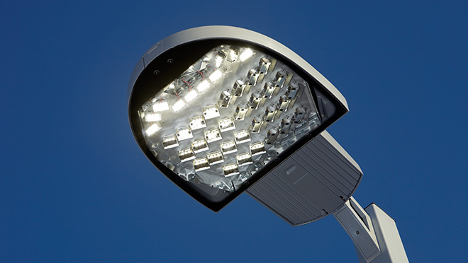 Image of an LED streetlight
