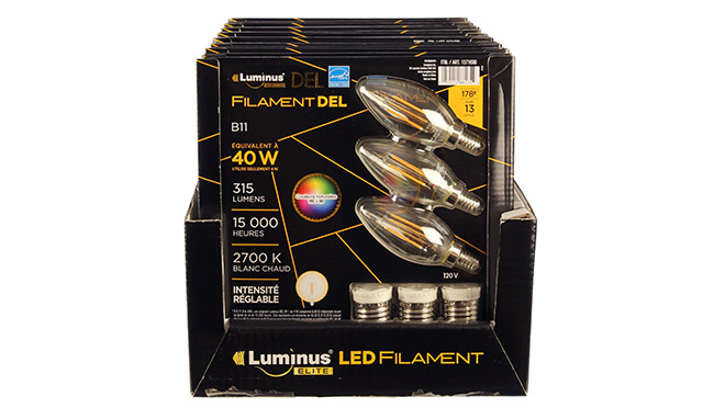 Image of Luminus LED filament bulbs