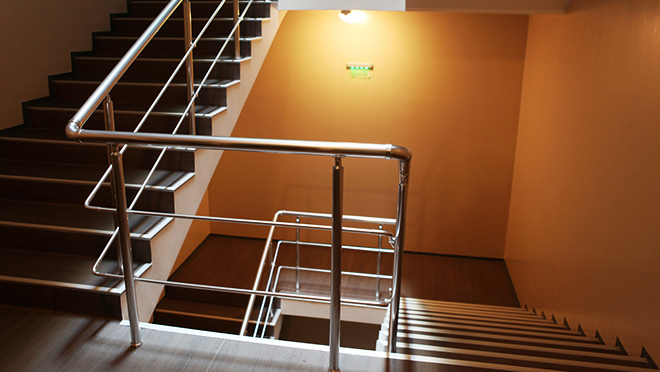 LED lighting in a stairway LED lighting in a stairway