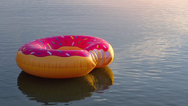 Image of a donut floatie