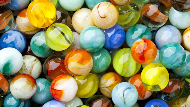 Image of glass marbles
