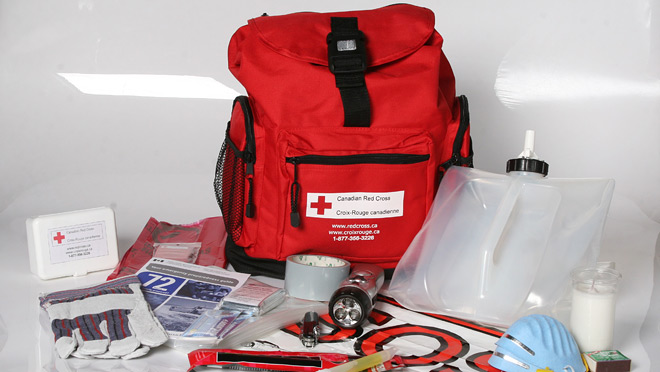 Image of a Red Cross disaster kit Image of a Red Cross disaster kit