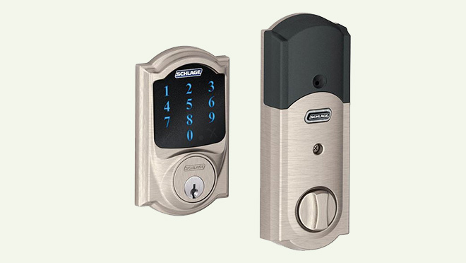 Image of a Schlage Camelot Wi-fi integrated lock Image of a Schlage Camelot Wi-fi integrated lock