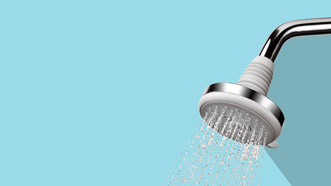 Illustration of a low-flow showerhead