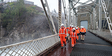 Employees at Ruskin Dam