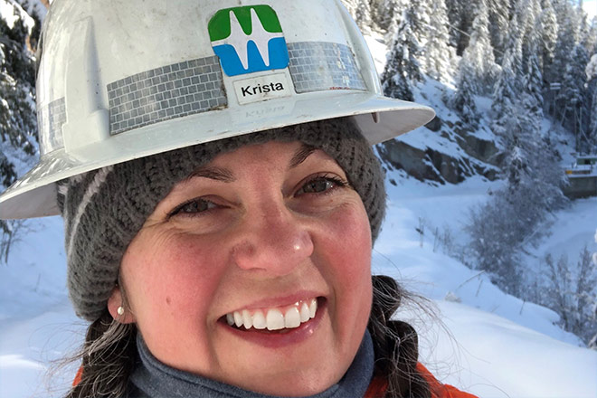 BC Hydro employee Krista Ohman-Relph