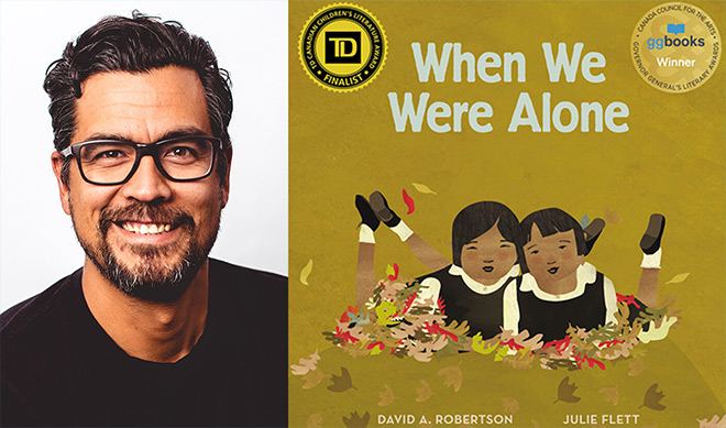 Author David Robertson and his book, When We Were Alone