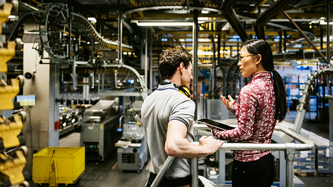 Image of engineers in a factory