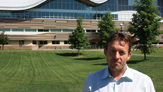 Image of Jim Gudjonson outside Thompson River University Image of Jim Gudjonson outside Thompson River University