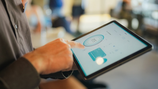 Staff used a digital tablet to control the temperature and illuminant